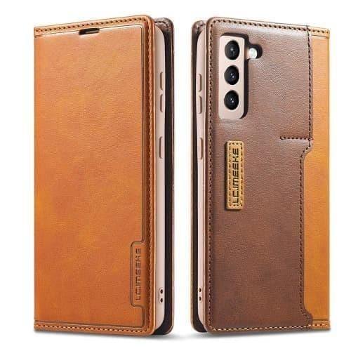 Galaxy S21 FE Case - Leather Cardholder Samsung S21 FE Case Belts, Buckles and Wallets