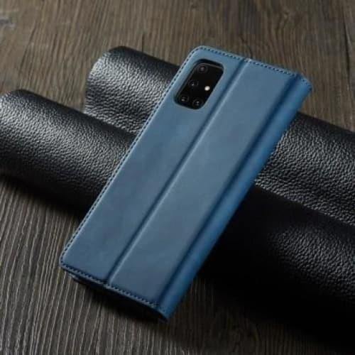 Galaxy A50 Case - Retro Magnetic Leather Galaxy A50 Case Belts, Buckles and Wallets