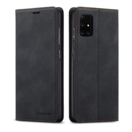 Galaxy A51 4G Case - Retro Magnetic Leather Phone Case for Galaxy A51 4G Belts, Buckles and Wallets