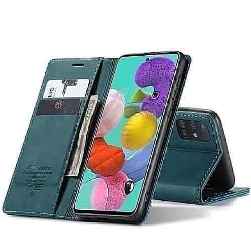 Galaxy A71 Case - Vintage Leather Galaxy A71 Phone Case Belts, Buckles and Wallets