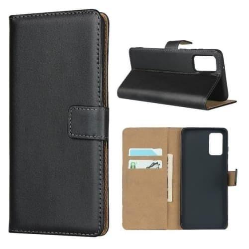 Galaxy S20+ Case - Classic Black Leather Phone Wallet Case for Galaxy S20+ Belts, Buckles and Wallets